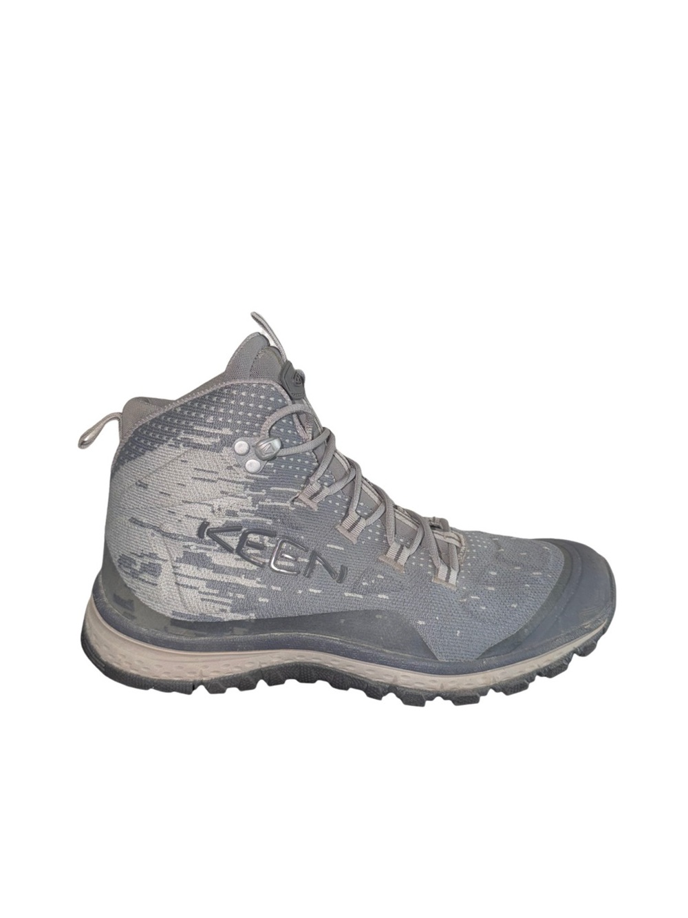 Keen Women's Gray Lace-Up Hiking Boots size 8.5